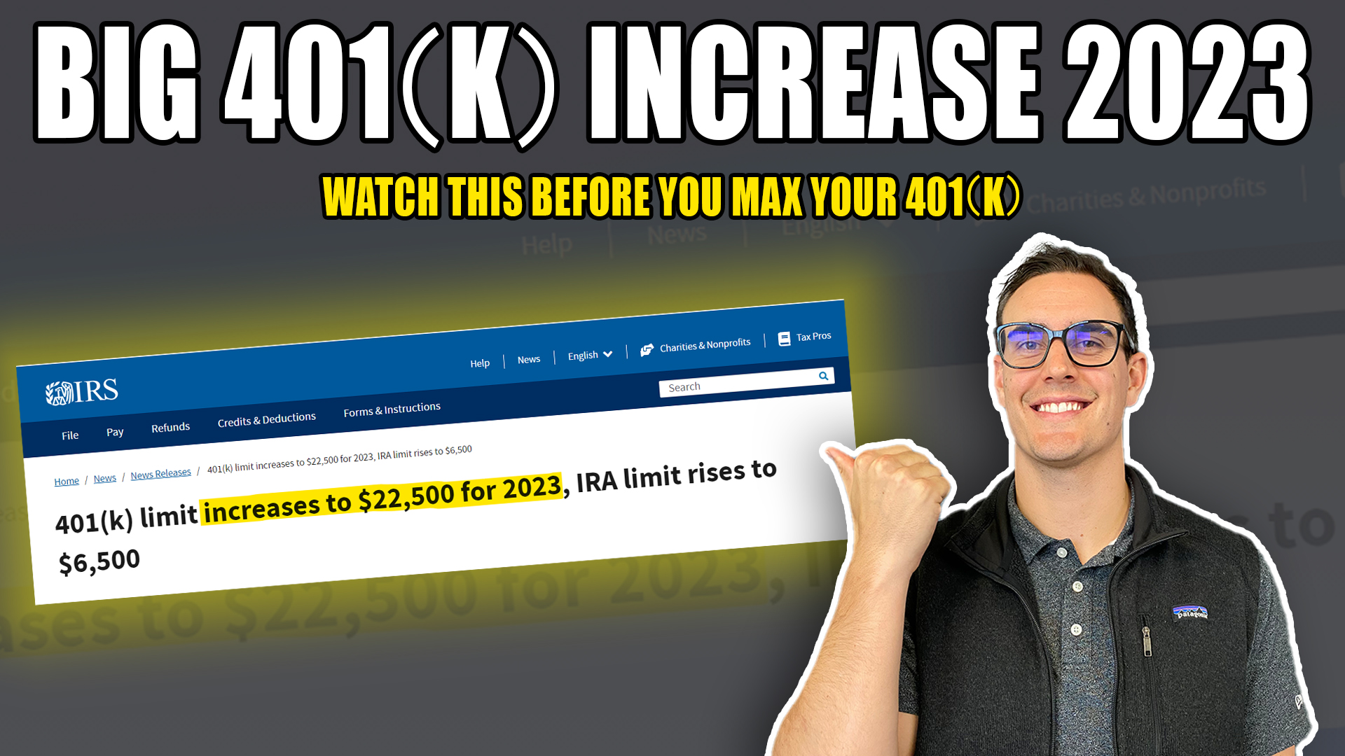 401k Contribution Limits 2023 (BIG INCREASE) – Should You Max Out Your 401k?